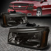 FOR 03-06 CHEVY SILVERADO AVALANCHE SMOKED HOUSING AMBER CORNER HEADLIGHT LAMPS
