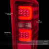 14-19 Chevy Silverado GMC Sierra 1500 2500HD 3500HD Red C-Bar LED Tail Lights