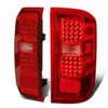 14-19 Chevy Silverado GMC Sierra 1500 2500HD 3500HD LED Tail Lights - Red