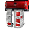 14-19 Chevy Silverado GMC Sierra 1500 2500HD 3500HD LED Tail Lights - Chrome