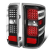 14-19 Chevy Silverado GMC Sierra 1500 2500HD 3500HD LED Tail Lights - Black
