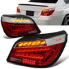 08-10 BMW 5-Series E60 OLED Sequential Turn Signal Rear Brake Tail Lights - Red/ Clear Lens
