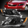 FOR 07-09 TOYOTA CAMRY BLACK HOUSING AMBER CORNER PROJECTOR HEADLIGHT HEAD LAMP