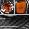 FOR 04-08 FORD F150 06-08 LINCOLN MARK LT BLACK HOUSING HALOGEN HEADLIGHTS PAIR