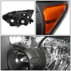 BLACK HOUSING HEADLIGHT+AMBER CORNER+SMOKED OEM FOG LIGHT FOR 07+ TUNDRA/SEQUOIA