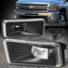 FOR 2007-2014 CHEVY TAHOE/SUBURBAN 1500 CHROME CLEAR HEADLIGHT+LED FOG LAMP KIT