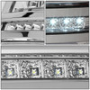 [LED DRL+U TUBE BAR]FOR 14-15 SILVERADO PROJECTOR HEADLIGHT/LAMPS CHROME/AMBER