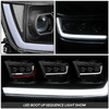 For 19-24 Ram 1500 Animated Start-Up Sequential LED Projector Headlights Black