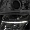 SMOKED PROJECTOR HEADLIGHT AMBER SIDE+6000K HID LED FOR 15-17 TAHOE/SUBURBAN