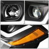 [LED DRL+SIGNAL]FOR 11-13 JEEP GRAND CHEROKEE PROJECTOR HEADLIGHT BLACK/AMBER