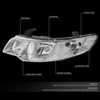 FOR 10-13 FORTE KOUP CHROME HOUSING CRYSTAL LENS HEADLIGHT REPLACEMENT HEAD LAMP