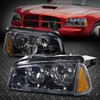 FOR 06-10 DODGE CHARGER SMOKED HOUSING AMBER CORNER HEADLIGHT HEAD LAMP+TOOL SET