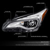 [LED DRL] FOR 16-18 BUICK ENVISION OE STYLE LEFT SIDE HID PROJECTOR HEADLIGHT
