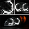 [LED DRL+SIGNAL]FOR 03-19 FREIGHTLINER M2 106 112 PROJECTOR HEADLIGHTS CHROME