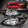 BLACK HEADLIGHT+AMBER CORNER SIGNAL+YELLOW FOG LAMP+SWITCH FOR 04-05 CIVIC 2/4DR