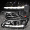 FOR 13-15 HONDA ACCORD 4-DR LED DRL PROJECTOR BLACK/CLEAR HEADLIGHTS+TOOL SET