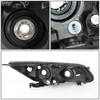 FOR 13-15 HONDA ACCORD 4-DR LED DRL PROJECTOR BLACK/CLEAR HEADLIGHTS+TOOL SET