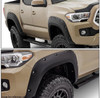FOR 2016-2022 TOYOTA TACOMA 4PCS POCKET RIVETED WHEEL FENDER FLARES MATTE BLACK