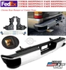 Chrome Rear Bumper w/ Conner Steps For 2014-2018 Chevy Silverado GMC Sierra 1500