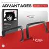 Front & Rear Fender Flares Kit For 2014-2019 Chevrolet Silverado 1500 2500 3500
