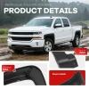 Front & Rear Fender Flares Kit For 2014-2019 Chevrolet Silverado 1500 2500 3500