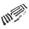 Front & Rear Fender Flares Kit For 2014-2019 Chevrolet Silverado 1500 2500 3500