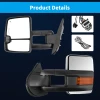 Power Heated Tow Mirrors for 2007-2013 Chevy Silverado Sierra 1500 2500HD 3500HD