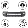 Bumper Cover Fascia for 2005-2011 Toyota Tacoma 5211904040 Front Textured