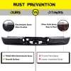Rear Step Bumper Face Bar Black Steel For 02-08 Ram 1500 04-09 Ram 2500 3500