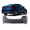Bumper Cover Fascia for 2017 2018 Hyundai Elantra Sedan 17 18 Rear Primed