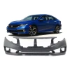 Bumper Cover Fascia for 2017-2021 Honda Civic Touring Turbo EX LX Front Primed