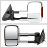 14-20 Chevy Silverado GMC Sierra Powered Towing Mirrors - w/Heated+LED Amber Signal - Chrome