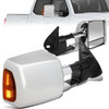 16-19 Toyota Tacoma Powered Adjustment Towing Mirrors - w/Heated+LED Turn Signal - Chrome Cover
