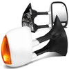 99-07 Ford F250-F550 Super Duty Powered Towing Mirrors - w/Heated+LED Amber Signal - Chrome