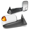 94-97 Dodge Ram 1500 2500 3500 Powered Towing Mirrors - LED Amber Signal - Chrome Cover