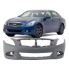 Bumper Cover For 2010-2013 Infiniti G37 Sedan /Journey w Fog holes Front