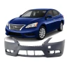 Bumper Cover For 2013 2014 2015 Nissan Sentra W/fog lamp holes Front Primed