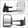 88-00 Chevy GMC C/K 1500 2500 3500 Manual Adjustment Towing Mirrors - Chrome Cover