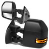 08-16 Ford F250 F350 F450 F550 Super Duty Powered Towing Mirrors - w/Heated+LED Turn Signal