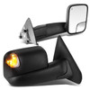 02-09 Dodge Ram 1500 2500 3500 Powered Towing Mirrors - w/Heated+LED Smoked Signal