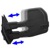 15-18 Ford F150 Powered Adjustment Towing Mirrors - w/Heated+LED Turn Signal
