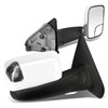 02-09 Dodge Ram 1500 2500 3500 Manual Towing Mirrors - w/LED Smoked Signal - Chrome Cover
