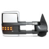 07-14 Chevy Silverado GMC Sierra Powered Towing Mirrors - w/Heated+LED Turn Signal - Passenger Side