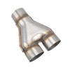 Y-Pipe Exhaust Pipe Adapter Connector 2''/2.25''/2.5''/2.75''/3''ID Single/Dual