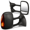 99-07 Ford F250 F350 F450 F550 Super Duty Powered Towing Mirrors - w/Heated+LED Amber Signal