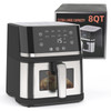 8 QT Air Fryer&Multifunctional Digital Visible Window LED Display 400F Airfryer