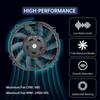2PCS 7" Universal Slim Fan Push Pull Electric Radiator Cooling 12V Mount Kit