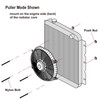 16"ELECTRIC RADIATOR FAN HIGH 3000 CFM THERMOSTAT WIRING SWITCH RELAY KIT BLACK