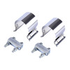 2" T304 Stainless Steel Butt Joint Band Exhaust Clamp Sleeve Coupler 2Pcs
