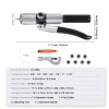 Hydraulic Tube Expander HAVC Swaging Tool 3/8" to 1-1/8" 7 Expander Heads